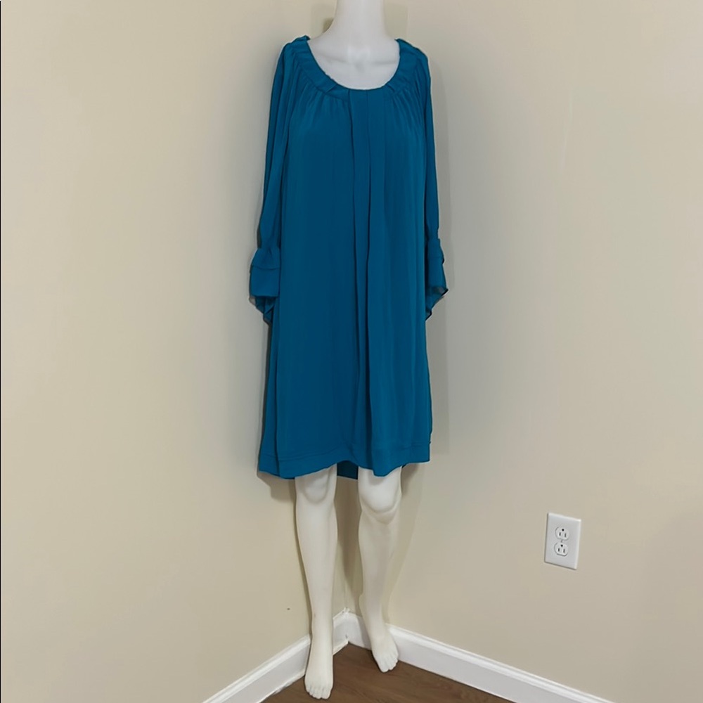 Elegant Teal Mini Dress